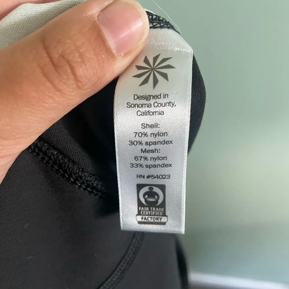 Athleta black white